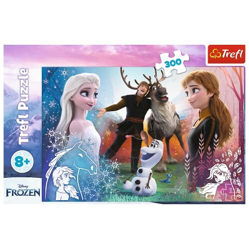 Frozen puzzel van 300 stukjes met bekende personages