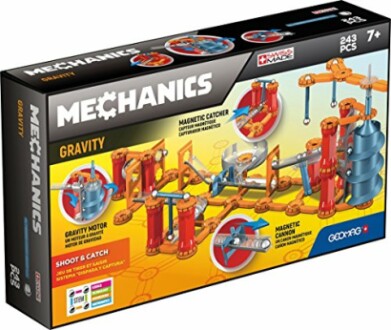 Mechanische bouwset met magnetische onderdelen voor kinderen vanaf 7 jaar