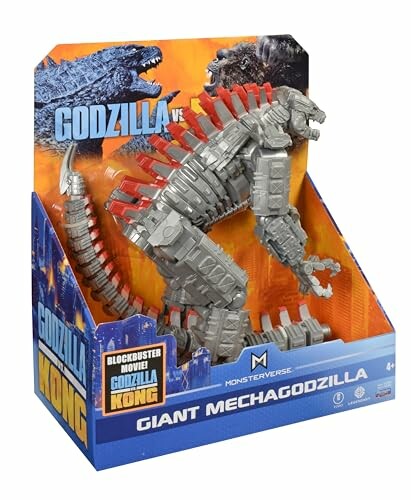 Grote Mechagodzilla-speelgoedfiguur in verpakking