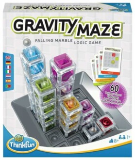 Verpakkingsafbeelding van Gravity Maze knikkerlogicaspel.