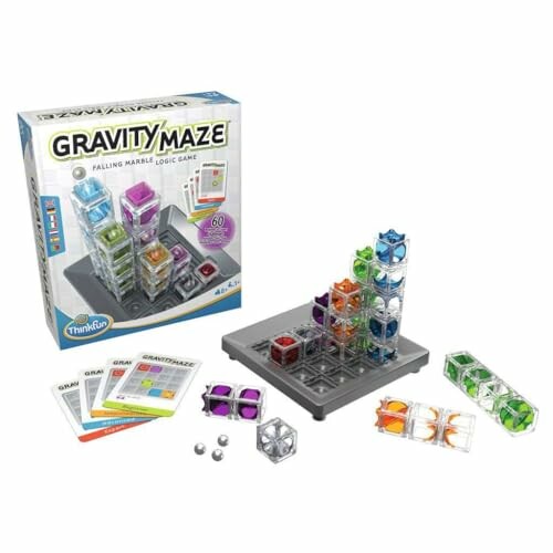 Gravity Maze-spel met torens en knikkers