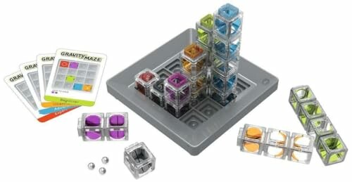 Gravity Maze spel met kaarten en torens