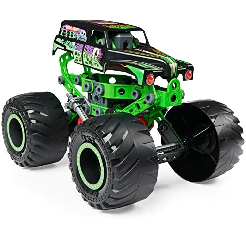 Groene speelgoed monstertruck met grote wielen