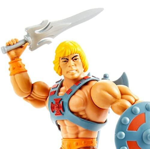 He-Man actiefiguur met zwaard en schild