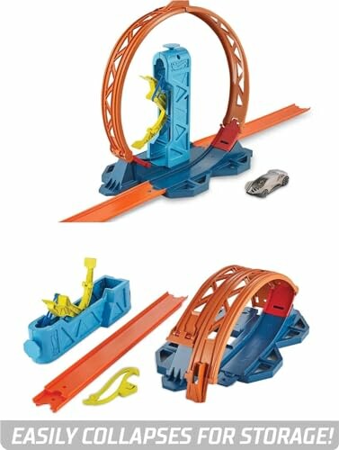 Hot Wheels speelset met loopings en opvouwbare onderdelen