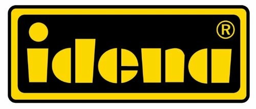 Logo van Idena in zwart en geel