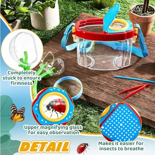 Insectenverzamelkit met vergrootglas en pincet