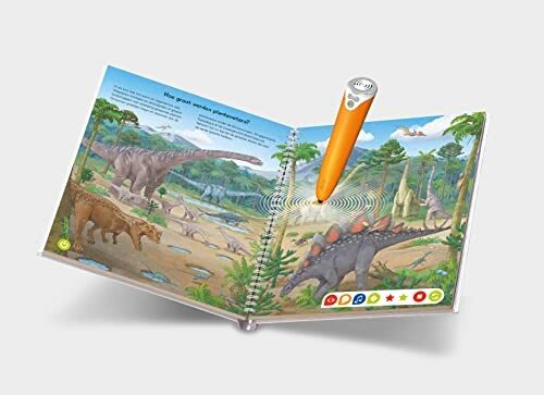 Interactief boek met dinosaurussen en elektronische pen