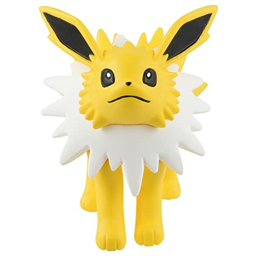 Gele en witte Jolteon-figuur met spitse oren