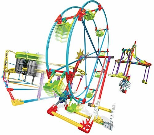 K'NEX achtbaan bouwset met kleurrijke onderdelen