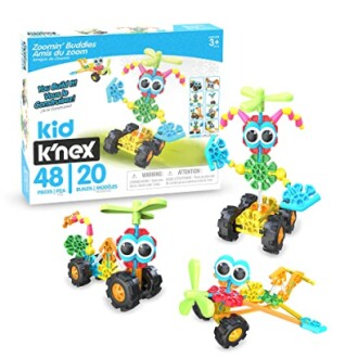 K'Nex bouwspeelgoed met kleurrijke figuren en wielen