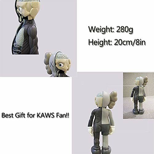 Kaws-figuur zij- en achterkant