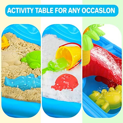 Kindertafel met zand en water voor activiteiten