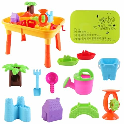 Kinderen plastic speelset met tafel en speelgoed