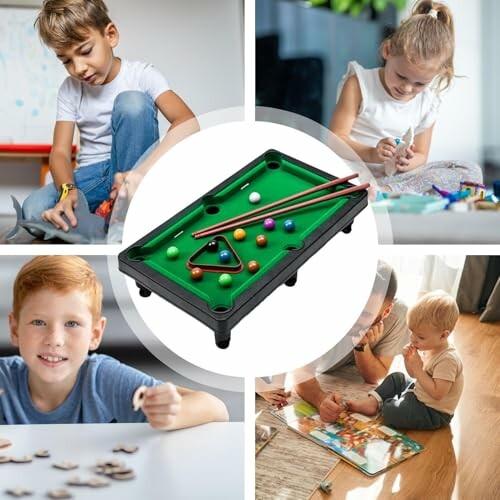 Kinderen spelen met speelgoed en puzzels