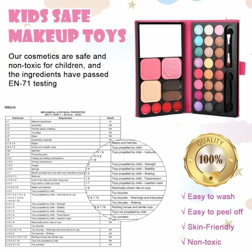 Veilige make-up speelgoed voor kinderen met EN-71 certificering