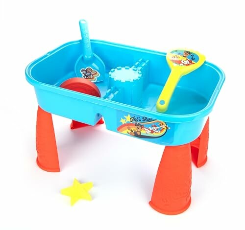 Kinderspeeltafel met zand- en waterspeelgoed