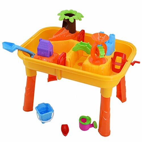 Kinderspeeltafel met zand en watertoebehoren