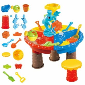 Kinderen water- en zandtafel met accessoires