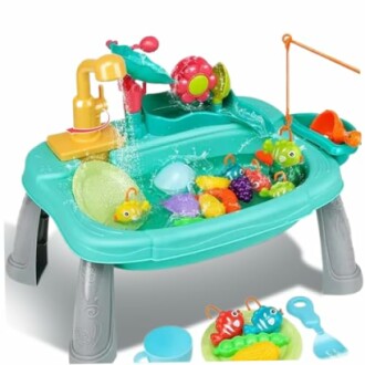 Kinderen water speeltafel met speelgoed