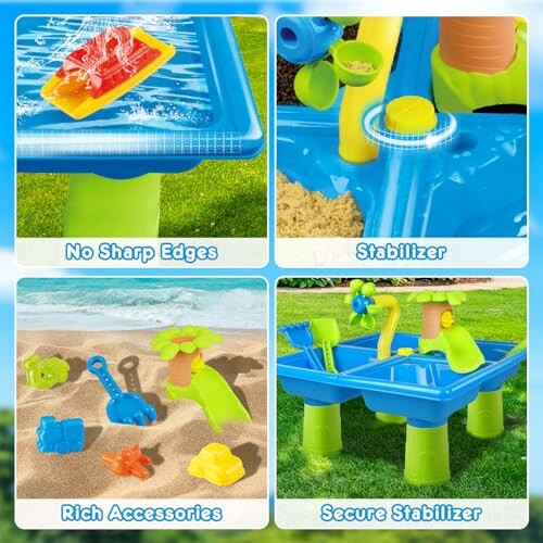 Speeltafel voor water en zand met accessoires