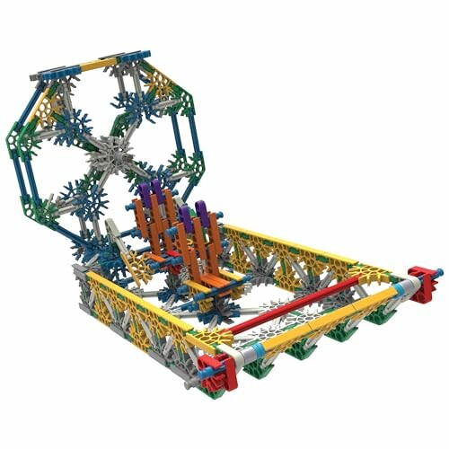 K'NEX bouwwerk met wiel en platform