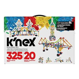 K'NEX bouwset met 325 onderdelen en 20 bouwmogelijkheden.