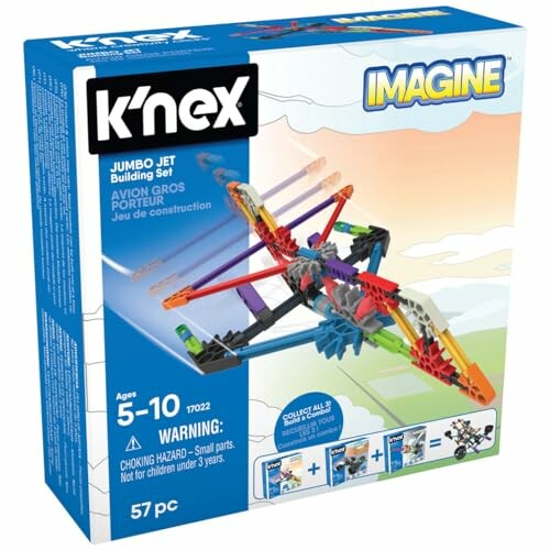 K'NEX bouwset voor jumbojet op doos