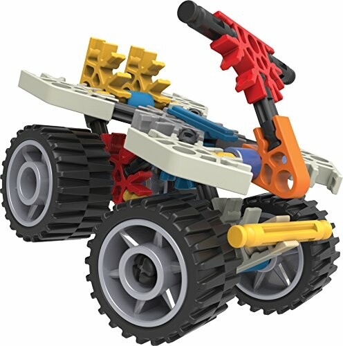 Speelgoedauto gemaakt van K'NEX-stukken