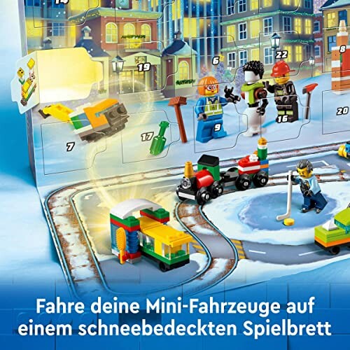 Lego adventskalender met minifiguren en voertuigen