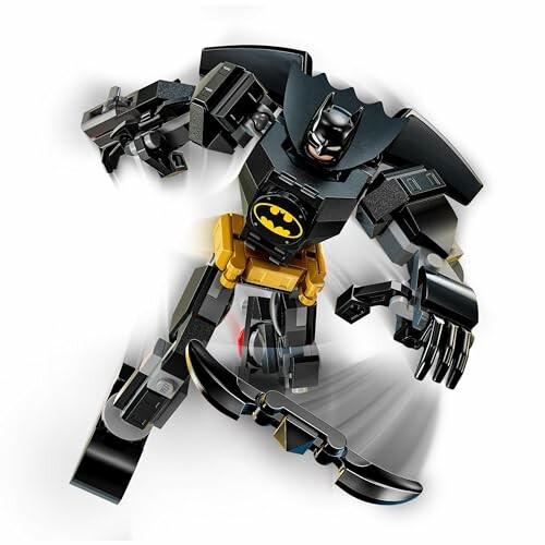 Lego Batman actiefiguur in beweging.