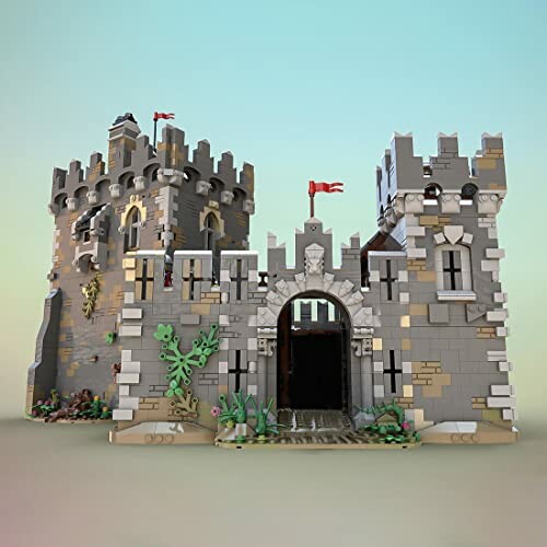 Lego kasteel met torens en poort