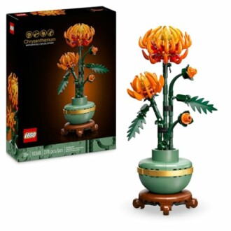 LEGO chrysanthemun bloemset met doos.