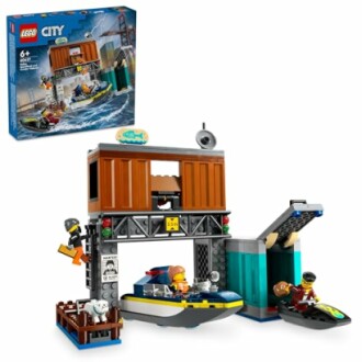 LEGO City set met bootwerf en figuren