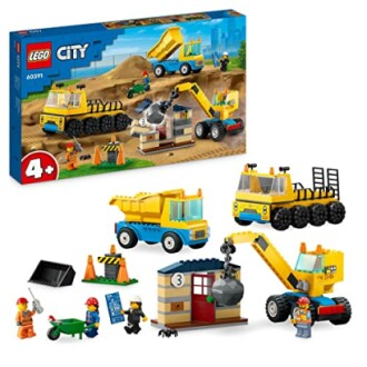 LEGO City bouwplaats set met voertuigen en figuren