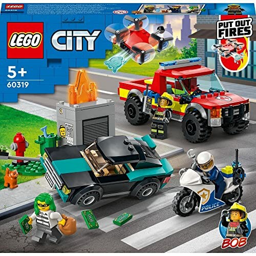 LEGO City Brandweer & Politieachtervolging Set 60319