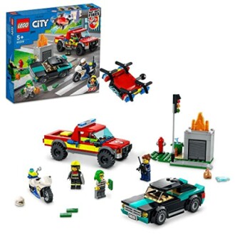 LEGO City politieachtervolging bouwset met voertuigen en minifiguren