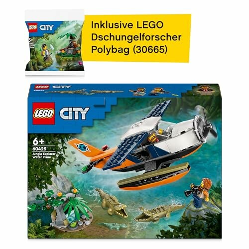 LEGO City watervliegtuig bouwset met jungle en dieren