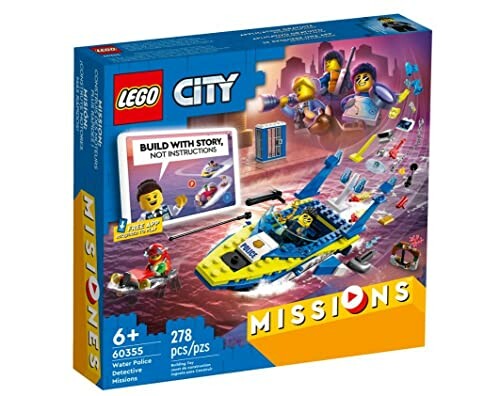 Lego City Water Police bouwset met boot en figuren