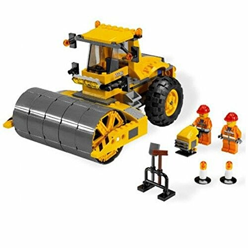 Lego constructieset met wegwals en figuren