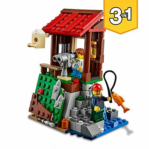 LEGO set met vissershuisje en personages.