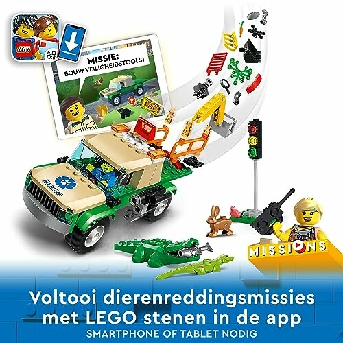 LEGO set met dierenreddingsmissies en accessoires