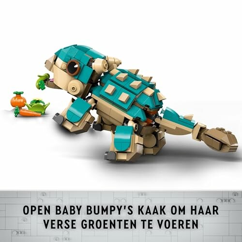 Lego dinosaurus speelgoed met groenten