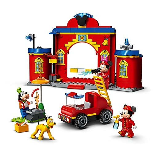 Disney figuren met brandweerkazerne LEGO-set