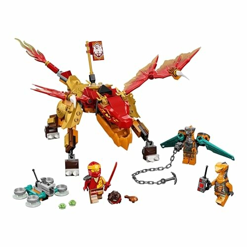 LEGO-set met draak en figuren