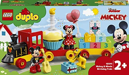 LEGO Duplo trein met Mickey en Minnie Mouse verjaardagsthema