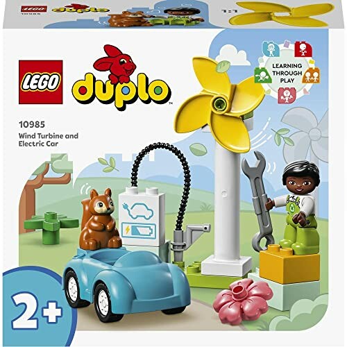 LEGO Duplo set met windturbine en elektrische auto