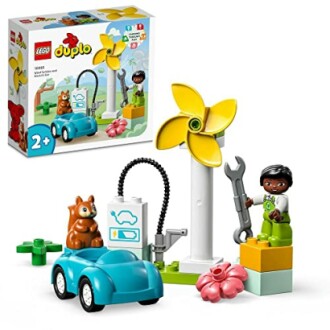 LEGO DUPLO Stad Windmolen en Elektrische Auto Set