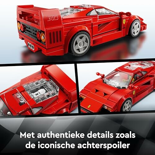 Lego Ferrari F40 model met authentieke details