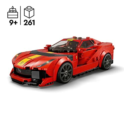 Rode LEGO Ferrari speelgoedauto voor kinderen vanaf 9 jaar